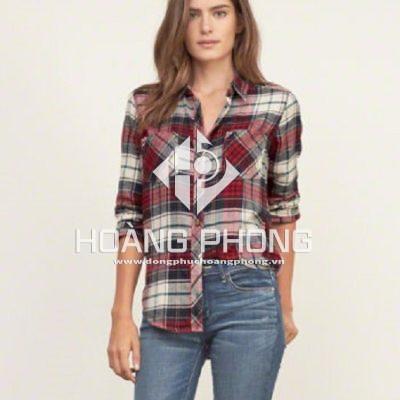 Đồng phục công sở – Áo sơ mi nữ caro