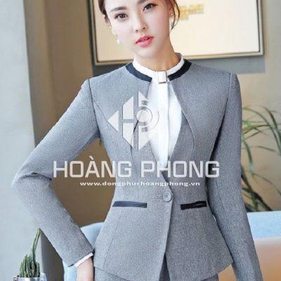 Mẫu áo vest nữ cổ tròn Hàn Quốc