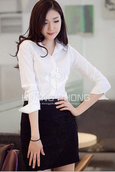 Đồng phục công sở – Áo sơ mi nữ màu trắng Đồng phục công sở – Áo sơ mi nữ màu trắng