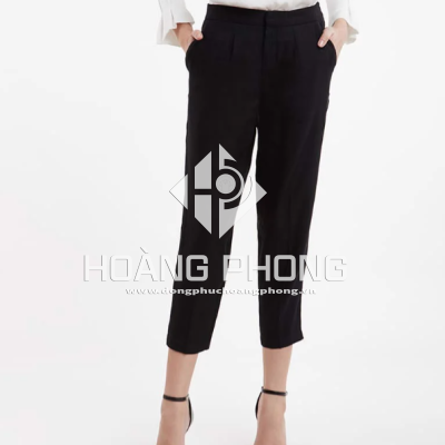 Quần Tây Nữ Linen Form Crop