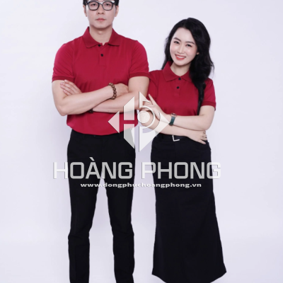 Áo BASIC màu đỏ đô ( Nam - Nữ )