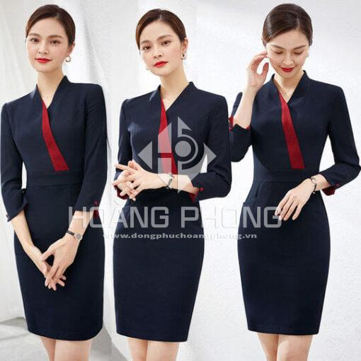 váy_đầm_liền_thân_thiết_kế_đồng_phục